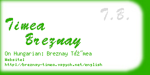 timea breznay business card